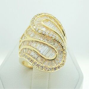 Elegant 18K Gold Filled Size 9 Ring Women's Ring